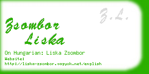 zsombor liska business card